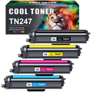 Cool Toner TN247 Kompatibel Toner für Brother MFC L3750CDW TN-243CMYK MFC-L3750CDW DCP-L3550CDW DCP-L3510CDW MFC-L3770CDW HL-L3210CW HL-L3230CDW TN243CMYK TN243 TN247BK TN247C TN247M TN247Y 4er-Pack