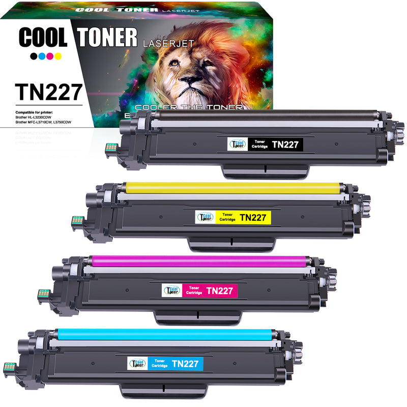 High-yield TN227 Color Toner Bundle