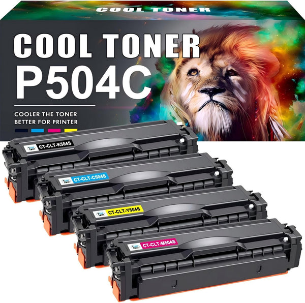 Cool Toner Kompatibel für Samsung C1860FW CLT-P504C CLT-K504S Xpress C1860FW C1810W CLX-4195FN CLX-4195FW CLP-415NW CLT-C504S CLT-M504S CLT-Y504S (Schwarz Cyan Gelb Magenta, 4er-Pack)