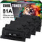 4 Packs - Cool Toner Compatible Toner Cartridge Replacement for HP CF281A 81A Black
