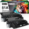 Cool Toner Compatible Toner Cartridge Replacement for HP CF281A 81A Black - 2 Packs