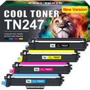 Cool Toner TN247 Toner Cartridge for Brother DCP-L3550CDW TN-243CMYK TN243CMYK TN243 TN 243 MFC-L3750CDW MFC-L3770CDW HL-L3210CW HL-L3270CDW HL-L3230CDW TN247C TN247Y TN247M Pack of 4