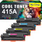 Cool Toner Compatible for HP 415A 415X Multipack Toner Cartridge Replacement for Color Laserjet Pro MFP M479fdw Toner M479fnw M479fdn M454dn M454dw M479 W2030A W2031A W2032A W2033A (4-Pack)