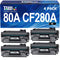 80A CF280A Toner Cartridge Black Compatible for HP 80A 80X CF280A CF280X for HP Laserjet Pro 400 M401n M401dn MFP M425dn M401dne M401dw M425dw M401 M425 Printer Toner Ink( 4-Pack)