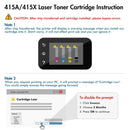 Cool Toner Compatible Toner Cartridge Replacement for HP 415X 415A 415 Color LaserJet Pro MFP M479fdw M479fdn M479fnw M479dw M479 M454dn M454dw W2030X Printer Ink (Black Cyan Yellow Magenta, 4 Pack)