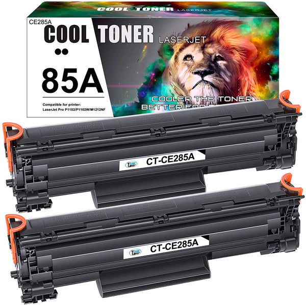 Cool Toner Compatible Toner Cartridge Replaces for HP 85A CE285A P1102w Canon 125 Cartridge 125 Toner HP LaserJet Pro P1102W P1102 M1212nf M1217nfw M1132 Canon LBP6000 MF3010 LBP6030w Printer -2 Packs