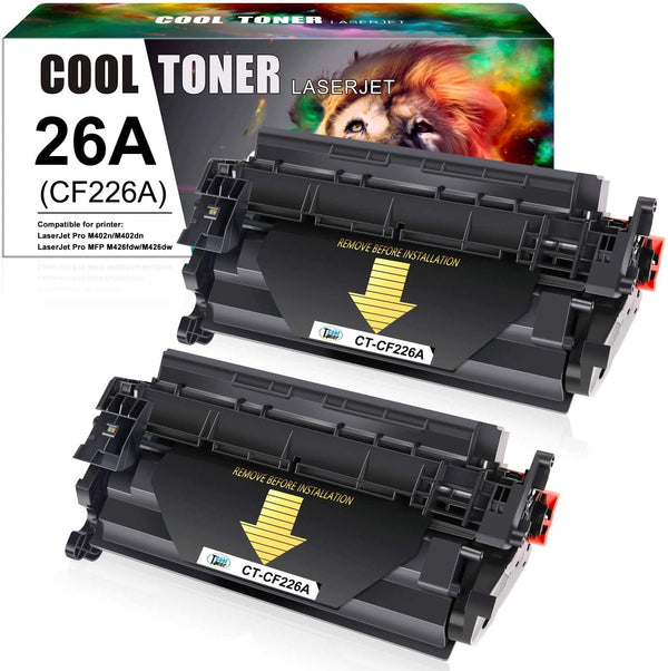 Cool Toner Compatible Toner Cartridge CT-CF226A(2 Pack) for HP LaserJet Pro M402dn MFP M426dw