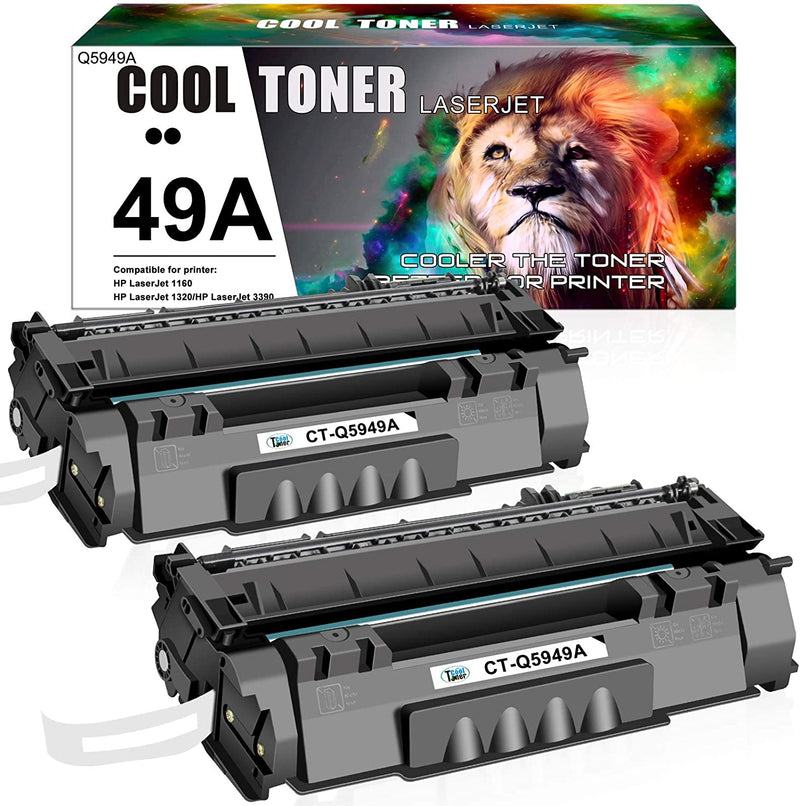 Compatible Toner Cartridge Replacement for HP Q5949A 49A 49 (Black, 2PK)