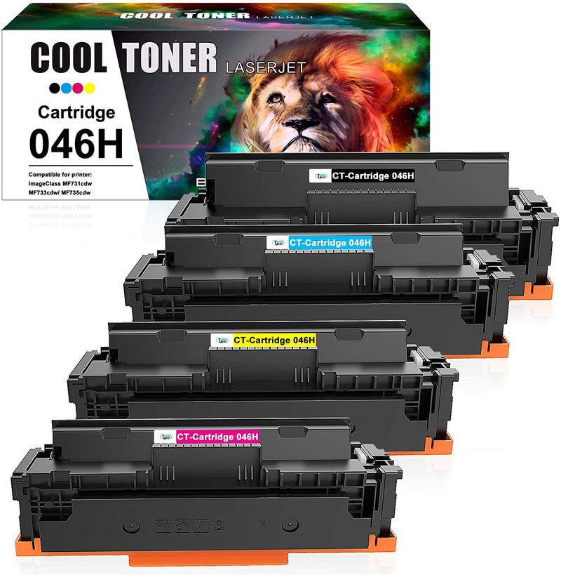 Canon 046H 046 H Compatible Toner Cartridge (KCMY, 4PK)