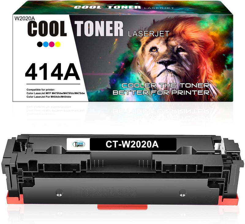 Compatible Toner Cartridge Replacement for HP 414A W2020A 414 2020 A (Black, 1-Pack)