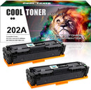 Cool Toner Compatible Toner Cartridge CT-HP202A(2 Black) for HP LaserJet Pro M281fdw M281cdw