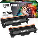 Brother TN 760 Toner Replacements- 2 Pack