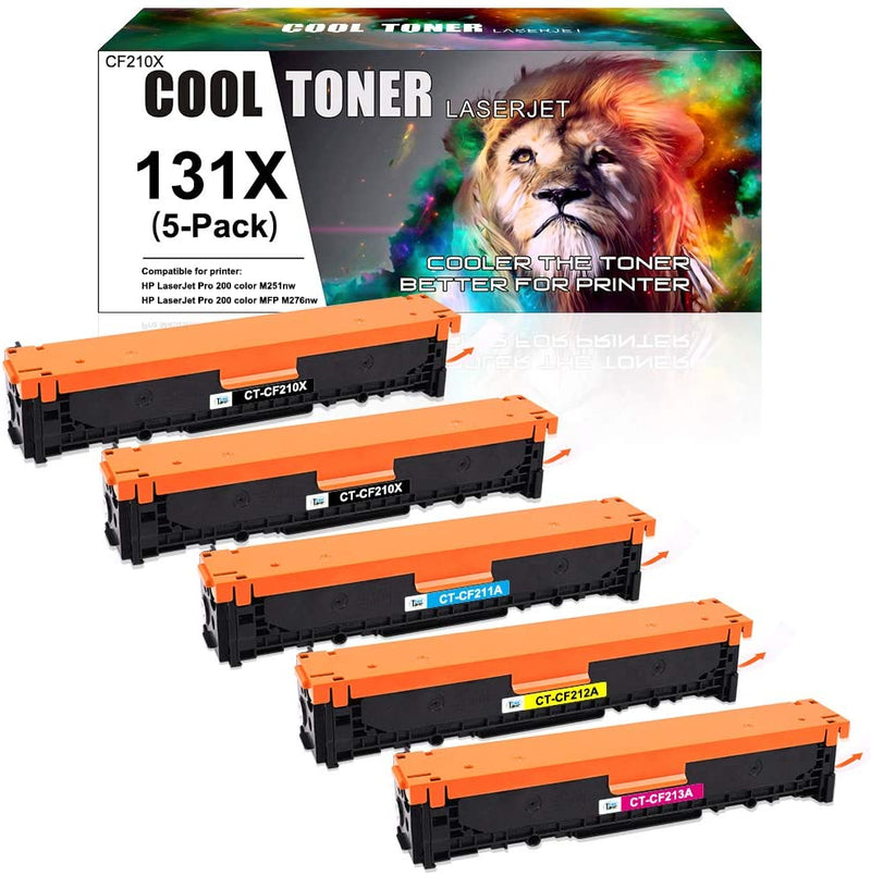 Toner Bank 131 131H Toner Cartridge 4-Pack Compatible for Canon