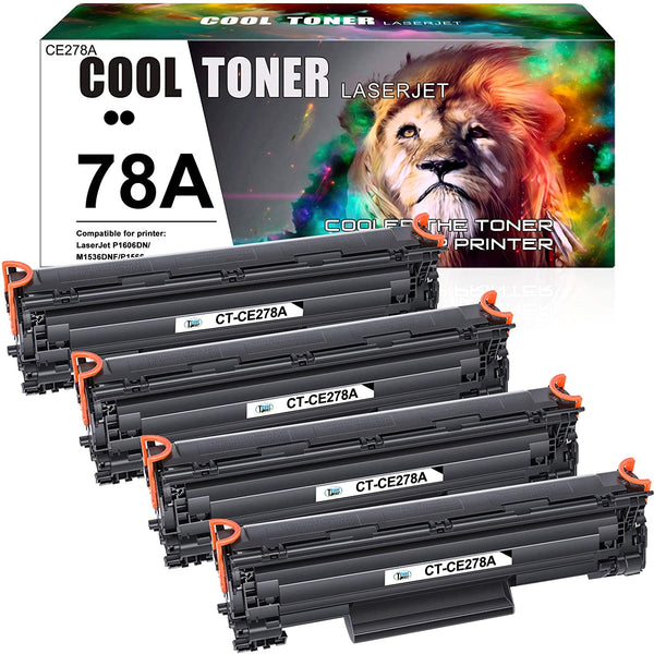 Compatible Toner Cartridge Replacement for HP 78A CE278A 78 278 A (Black, 4PK)