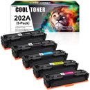 Cool Toner Compatible Toner Cartridge CT-HP202A(5 Pack) for HP LaserJet Pro M281fdw M281cdw