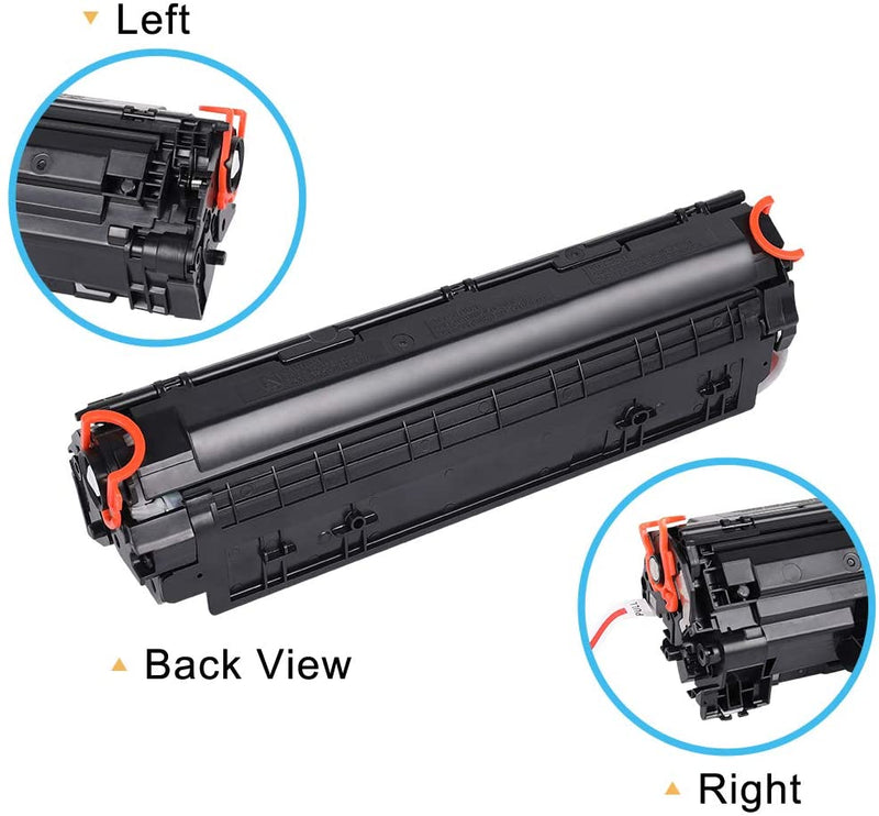 Compatible Toner Caritridge Replacement for HP 83A CF283A (Black, 2PK)
