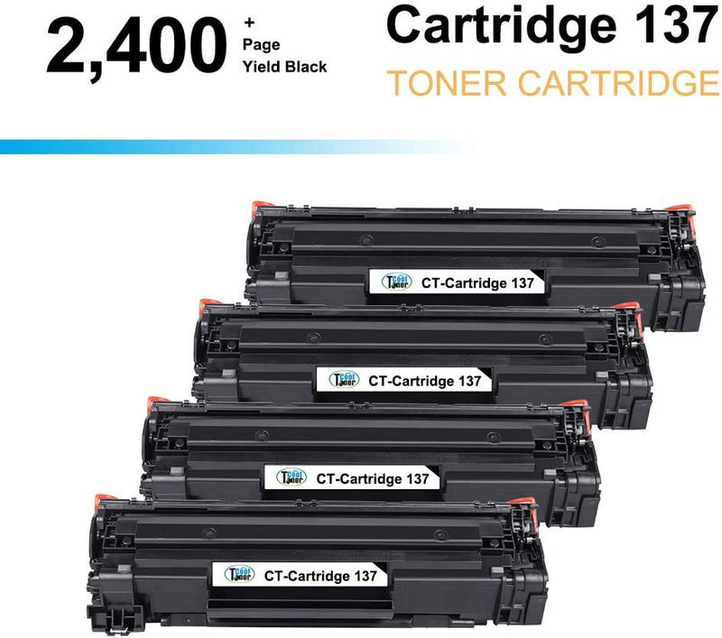 Canon 137  Compatible Toner Cartridge (Black, 4PK)