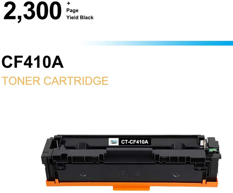 Compatible Toner Cartridge Replacement for HP 410A  CF410A 410 ( Black, 1PK)