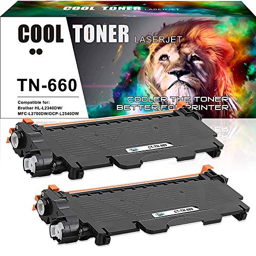 Compatible Toner Cartridge Replacement for Brother TN660 TN 660 TN630 (Black, 2PK)