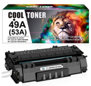 Cool Toner Compatible Toner Cartridge Replacement for HP 49A Q5949A 49X Q5949X 53A Q7553A HP Laserjet 1320 1320n P2015 P2015dn P2014 3390 1160 P2015d 1320tn M2727nf Toner Printer (Black, 1-Pack)