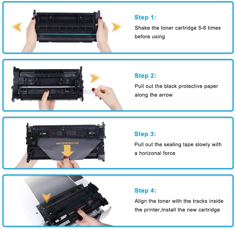 Canon 055 Compatible Toner Cartridge (KCMY, 4PK, with Chip)