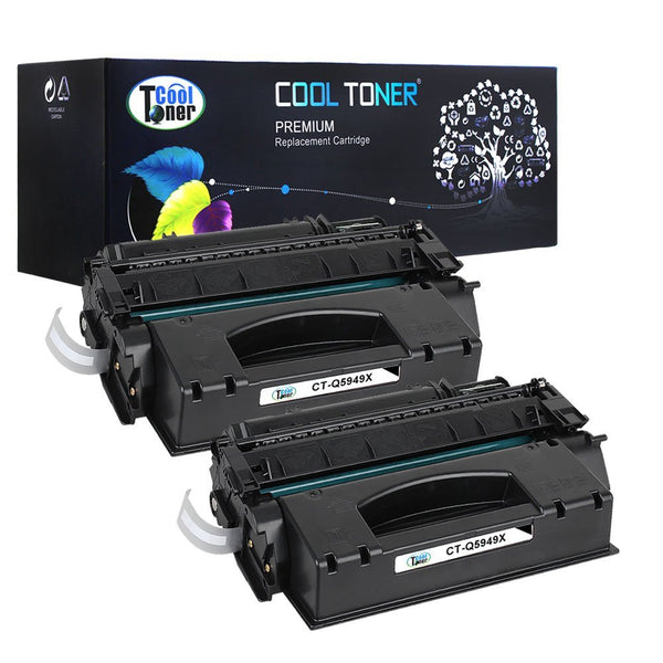 Compatible Toner Cartridge Replacement for HP 49X Q5949X 53X Q7553X (Black, 2PK)