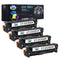 Compatible Toner Cartridge Replacement for 304 304A CC530A CC531A CC532A CC533A (Black, Cyan, Yellow, Magenta, 4PK)