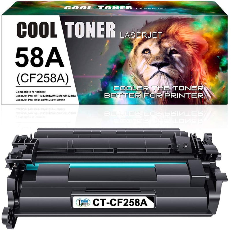 Compatible Toner Cartridge Replacement for 58A CF258A 258 58 A (Black, 1PK)