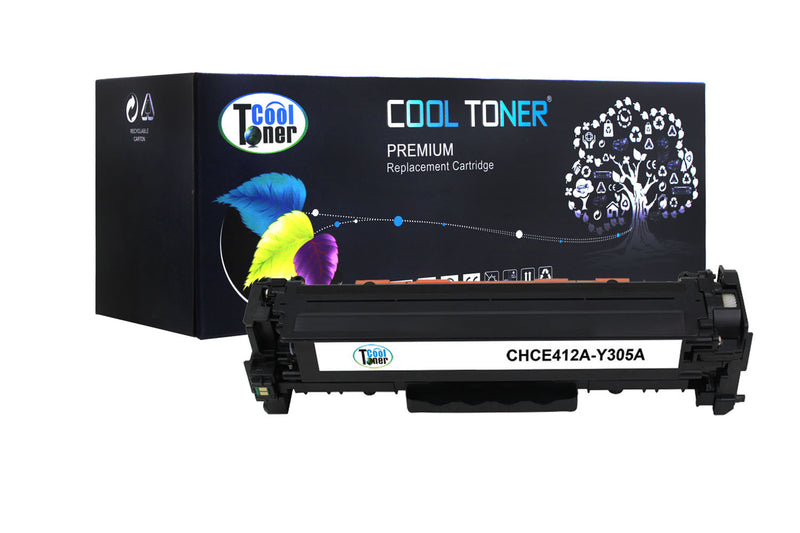 Cool Toner Compatible Toner Cartridge CT-CE412A(CE412A) for HP LaserJet Pro 300 Color M351a/MFP M375nw