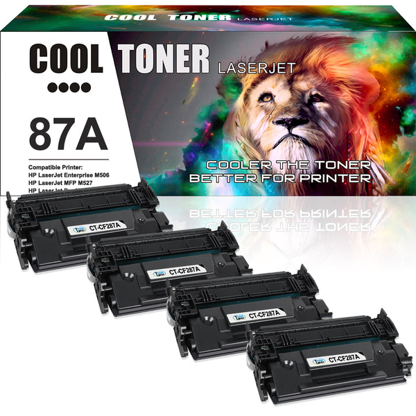 Compatible Toner Cartridge Replacement for HP 87A CF287A 87 287 A (4PK)