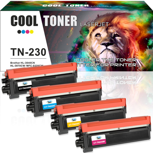 Compatible Toner Cartridge Replacement for TN-230 TN230 TN 230 (Black, Cyan, Yellow, Magenta, 4PK)