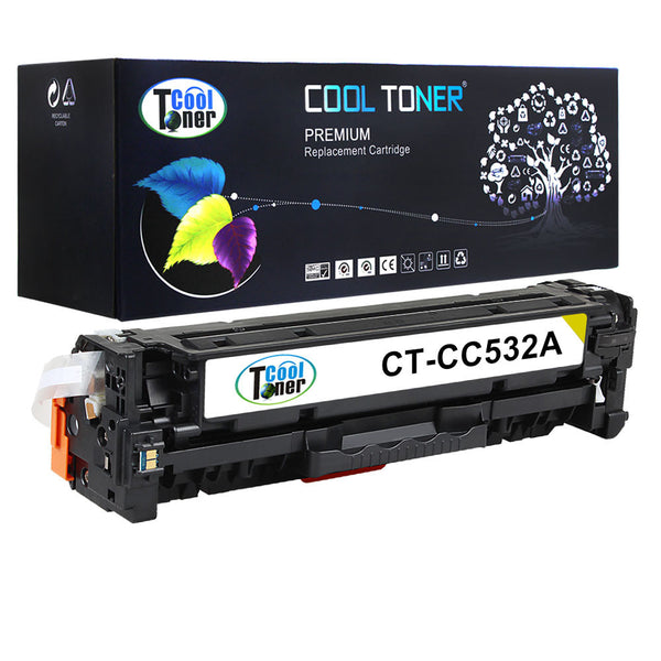 Cool Toner Compatible Toner Cartridge CT-CC532A(CC532A) for HP Color LaserJet CP2025/CP2025N