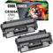 Cool Toner Compatible Toner Cartridge for HP 05A CE505A 505A (Black, 2PK)