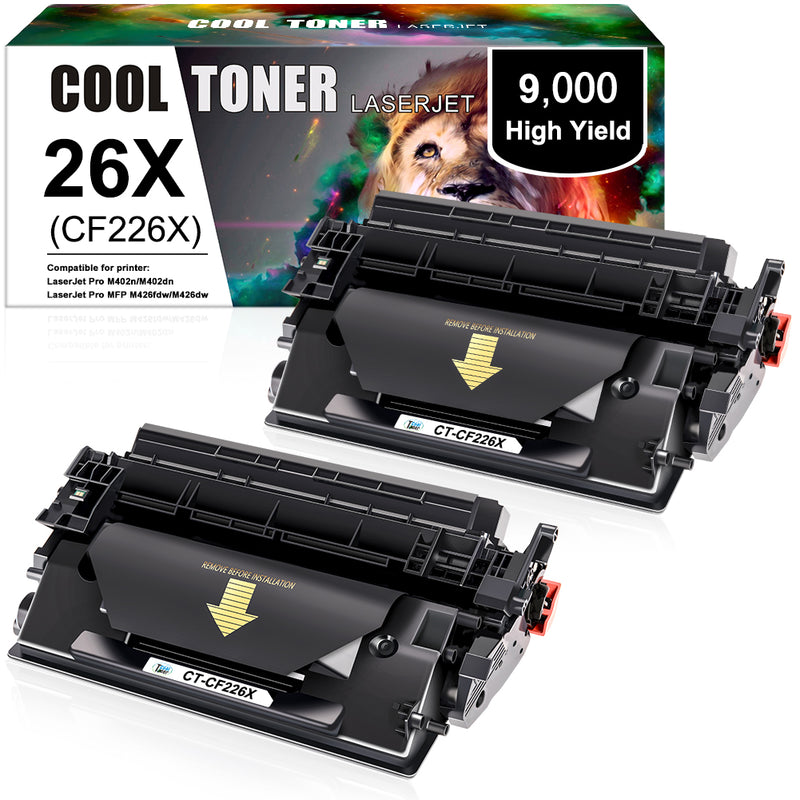 Cool Toner Compatible Toner Cartridge CT-CF226X(2 Pack) for HP LaserJet Pro M402dn MFP M426dw