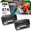 Compatible Toner Cartridge Replacement for HP 87A CF287A 87 287 A (Black, 2PK)