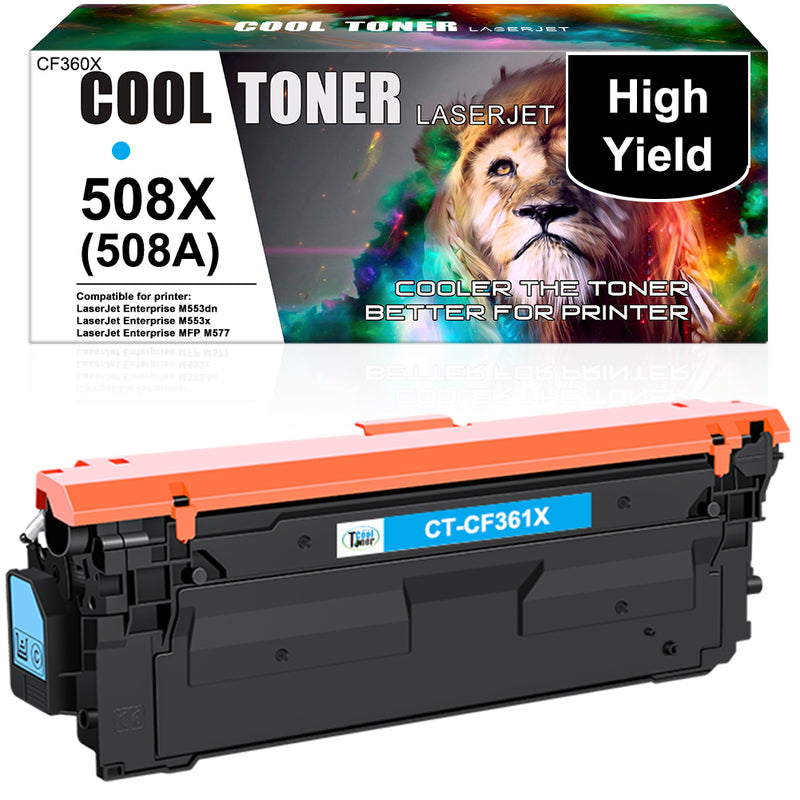 Cool Toner Compatible Toner Cartridge Replacement for HP CF361X 508X Cyan