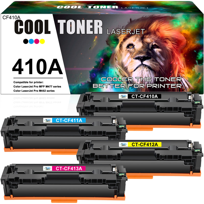 Cool Toner Compatible Toner Cartridge CT-HP410A(4 Pack) for HP LaserJet Pro M452dw